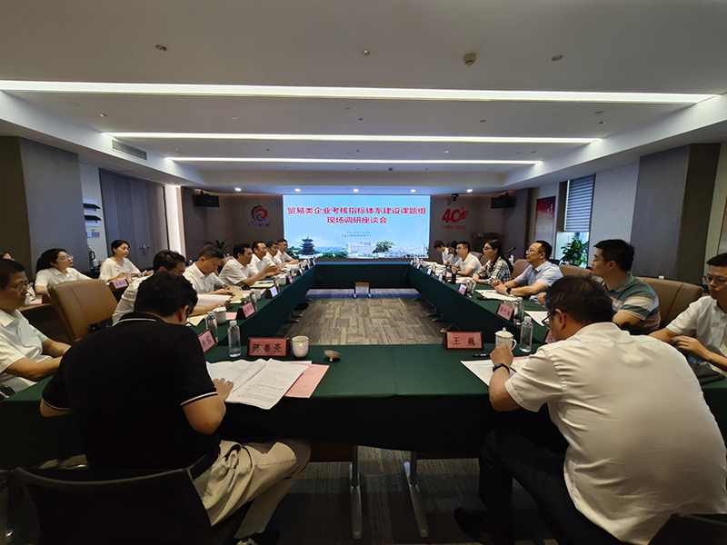 省國資委黨委委員、副主任顧濤帶隊來冶金物資現場調研杭鋼下屬貿易類企業考核指標體系建設